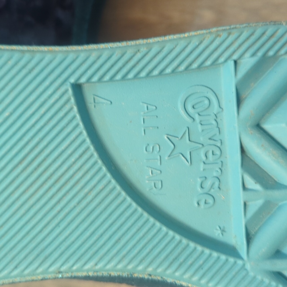 Converse Chuck Taylor Allstar Platform OX x Miley Cirus Gnarly Blue Sneakers - Picture 10 of 10